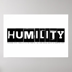 Affiche de proverbes de "humilité"