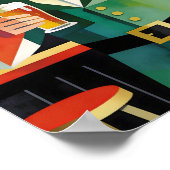 Affiche de pub irlandais cubiste moderne (Coin)