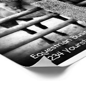 Affiche de publicité des services de cheval (Coin)