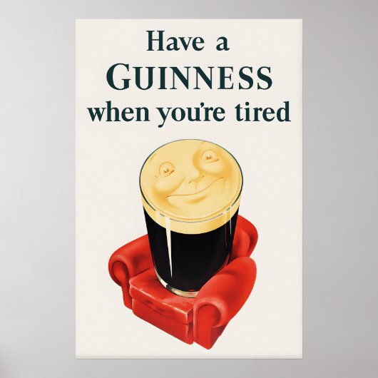 Affiche de publicité pour Guinness par John Gilroy (Devant)