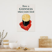 Affiche de publicité pour Guinness par John Gilroy (Cuisine)