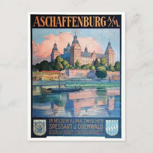 Affiche de publicité vintage carte postale (Devant)