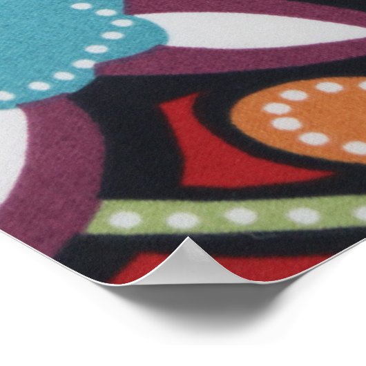 affiche de puissance de fleur hippie (Coin)