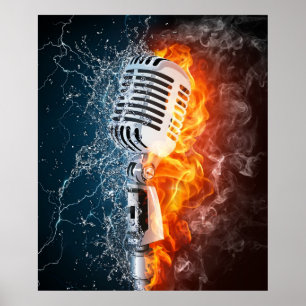 Affiche "de puissance de musique"