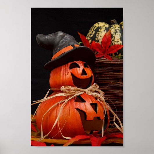 affiche de pumpkin d'Halloween joyeux (Devant)