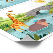 Affiche de puzzle à différences colorées  (Coin)