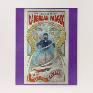 Affiche de puzzle de magie kabbalistique vintage V