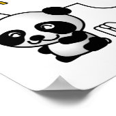 AFFICHE DE QUATRE PANDAS - PERSONNALISER (Coin)