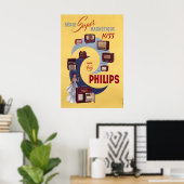 Affiche de radio Phillips (Bureau à domicile)