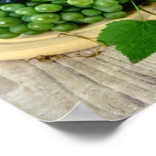 affiche de raisins et de vin (Coin)