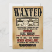 Affiche de recherche fantaisiste pour invitation d (Devant)
