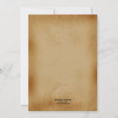 Affiche de recherche fantaisiste pour invitation d (Dos)