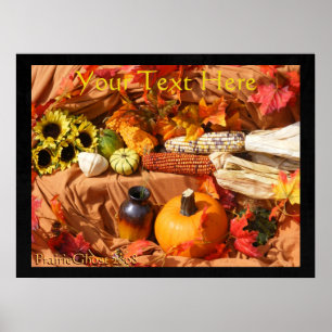Affiche de récolte d'automne