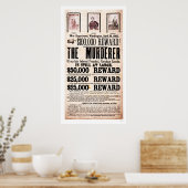 Affiche de récompense pour l'assassinat de Lincoln (Cuisine)