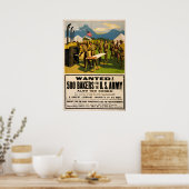 Affiche de recrutement américaine de la Première G (Cuisine)