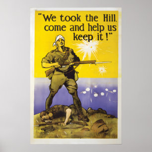 Affiche de recrutement australienne de la Première