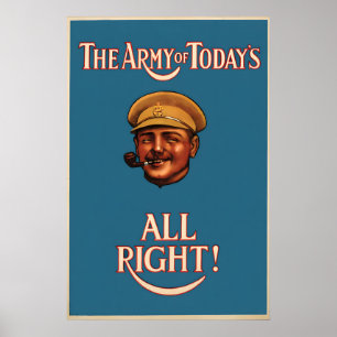Affiche de recrutement britannique de 1919 Propaga