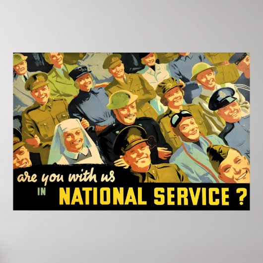 Affiche de recrutement britannique de la Seconde G (Devant)