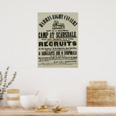 Affiche de recrutement de la guerre civile (Cuisine)