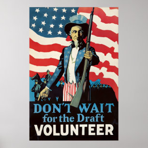 Affiche de recrutement de la Première Guerre mondi