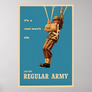 Affiche de recrutement de la Seconde Guerre mondia
