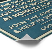 Affiche de recrutement de la WW1 britannique (Coin)