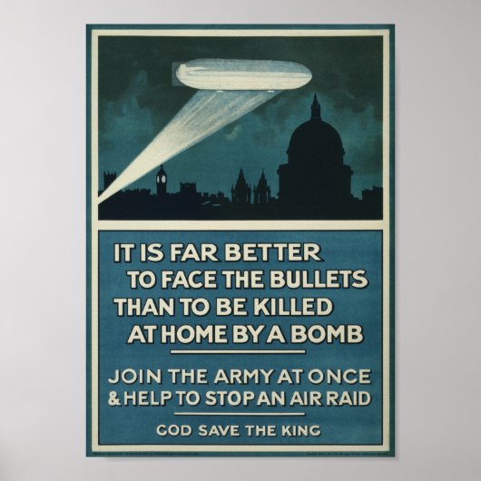 Affiche de recrutement de la WW1 britannique (Devant)
