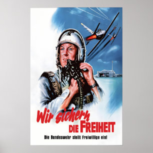 Affiche de recrutement de l'armée de l'air des ann