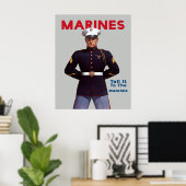 Affiche de recrutement des Marines de la Seconde G (Bureau à domicile)