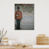 Affiche de recrutement des Royal Engineers anglais (Cuisine)