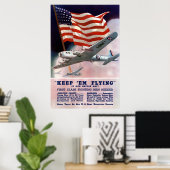 Affiche de recrutement du Corps aérien de l'Armée  (Bureau à domicile)