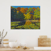 Affiche de reflets de couleurs d'automne magnifiqu (Cuisine)