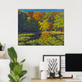 Affiche de reflets de couleurs d'automne magnifiqu (Bureau à domicile)