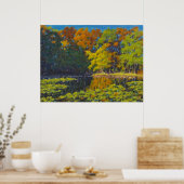 Affiche de reflets de couleurs d'automne magnifiqu (Cuisine)