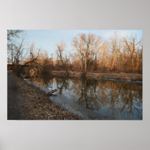 Affiche de réflexion sur le paysage aquatique hive