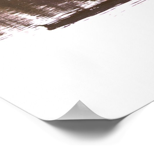 Affiche de réflexion sur les arbres tombés (Coin)