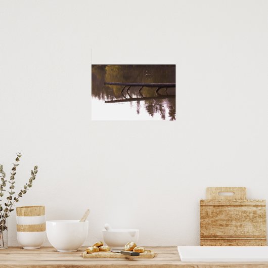 Affiche de réflexion sur les arbres tombés (Cuisine)