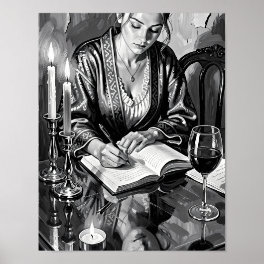 Affiche de réflexions à la lumière des bougies dan (Devant)