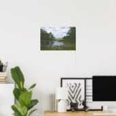 Affiche de réflexions de paysage aquatique (Bureau à domicile)