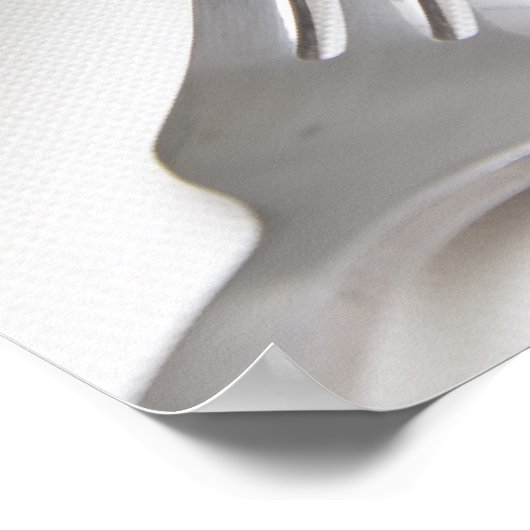 Affiche de réglage blanc (Coin)