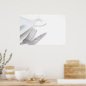 Affiche de réglage blanc (Cuisine)