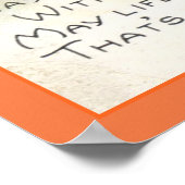 affiche de remerciement 1927 dinde vintage et salu (Coin)