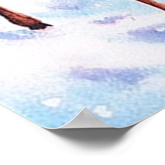 Affiche de rennes de Noël rétro (Coin)