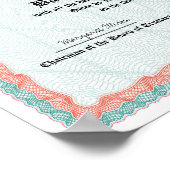 Affiche de réplique de diplôme d'université ou de  (Coin)