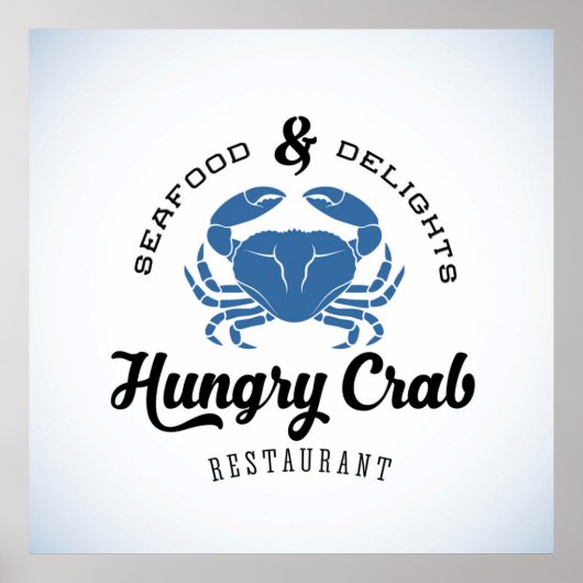 Affiche de restaurant Crab Hungry (Devant)