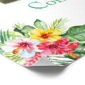Affiche de retrait de photo florale tropicale (Coin)