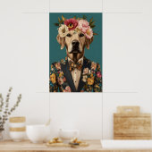 Affiche de Retriever de la Baie de Chesapeake en c (Cuisine)