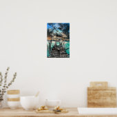 Affiche de rêve de coucher de soleil sur la mer - (Cuisine)