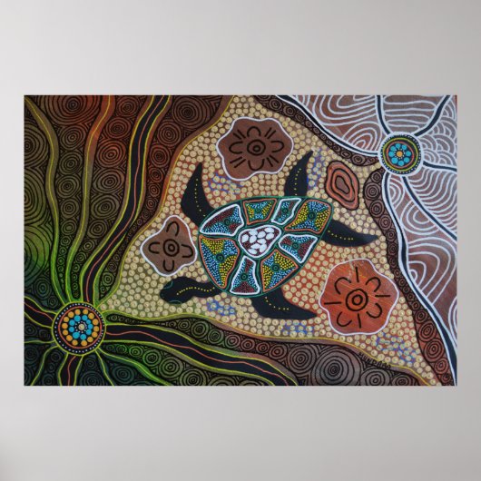 Affiche de rêve de tortue (Devant)