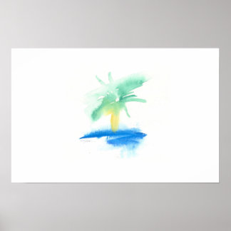 Affiche de rêve sur l'île